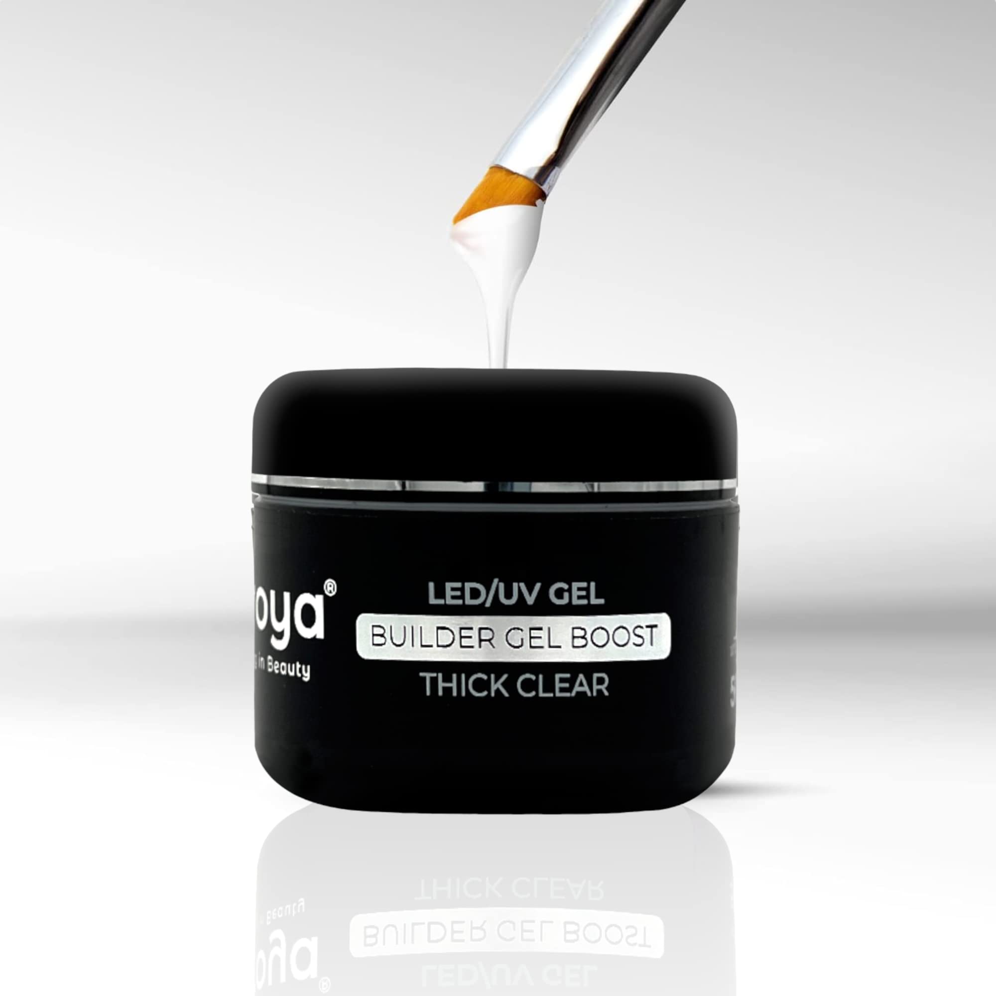 LED/UV Builder Gel Boost Thick Clear 50 g - żel budujący - przedłużenie paznokci - manicure do paznokci