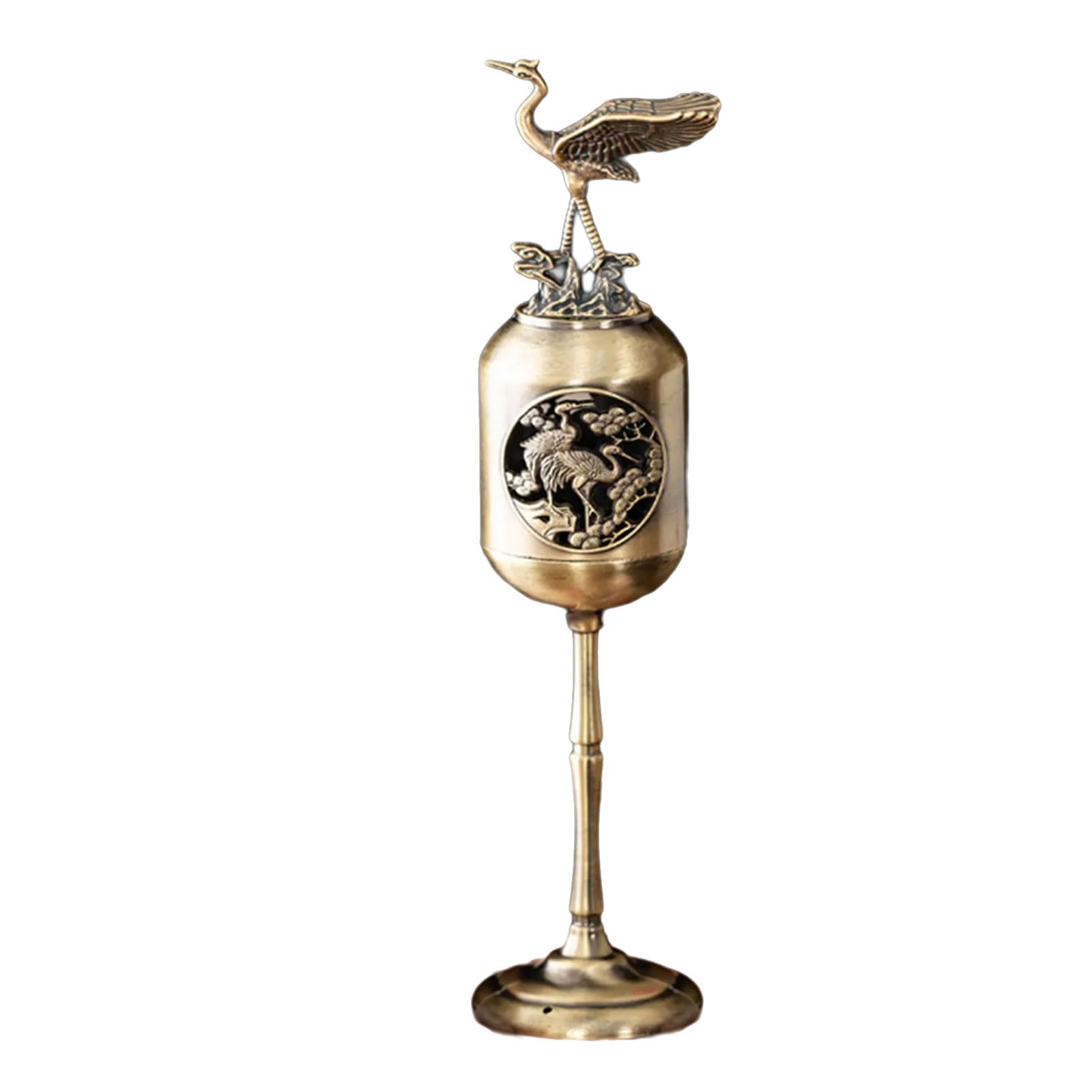 APGLSXY Antique Bronze Alloy Incenses Burners High Leg Small Fragrances Diffuser for Home Offices Decors and Aromatherapies Aromatherapies Decors
