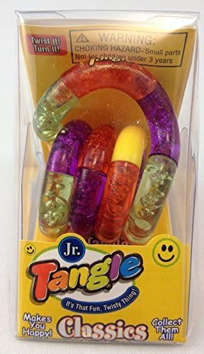 Tangle Jr. Fidget Toy - Yellow Orange Purple Green