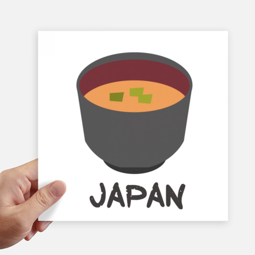 Autocollant soupe miso autocollant carre 20cm decoration murale ordinateur portable et stickers moto