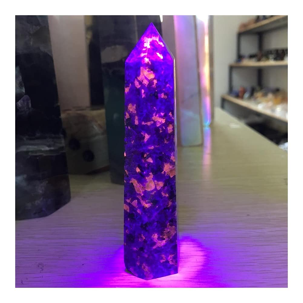 Heilkristall, natürlicher Flammenstein, einzelne Spitze Säule, Raumdekoration, Heimdekoration, Aquarium-Dekoration Voller Textur
