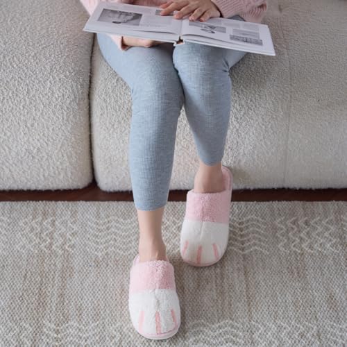 GOEWY Kapcie śliczne zwierzęta kobiety mężczyźni zimowe pluszowe kapcie wygodne ciepłe bawełniane buty, pianka z pamięcią Slippers śliczne zwierzęta antypoślizgowe podeszwa buty do wewnątrz na
