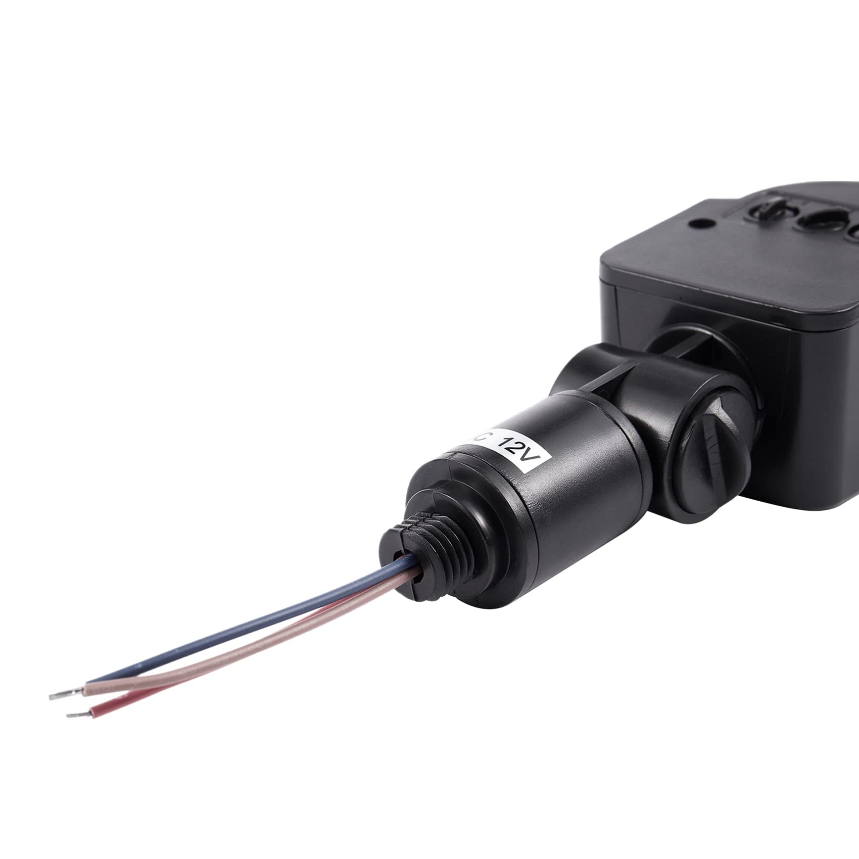 10X Outdoor Interruptor de Sensor de Movimiento Infrarrojo AutomÁTico PIR de 12V DC para Luz LED, Negro