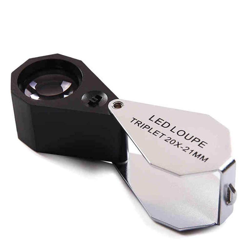 Lenti di ingrandimento, Lenti di ingrandimento per Hobby educativi, Lente d'Ingrandimento 10X, 20X, 30X, Lente d'Ingrandimento con Luce a LED, Lente d'Ingrandimento con