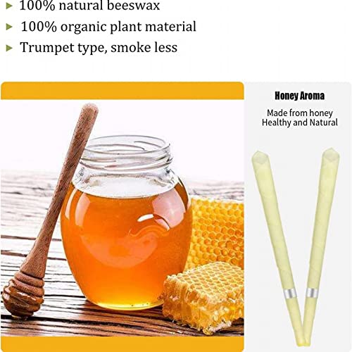20 Pack Natural Beeswax Ear Candles Wax Removal,Ear Wax Candles for Ear Candling Wax Removal with Cotton Swabs & Protective Disk,Ear Cleaning Kit Ear Wax Removal Tool Ear Cleaner Safe Easy to Use - Thumbnail 7