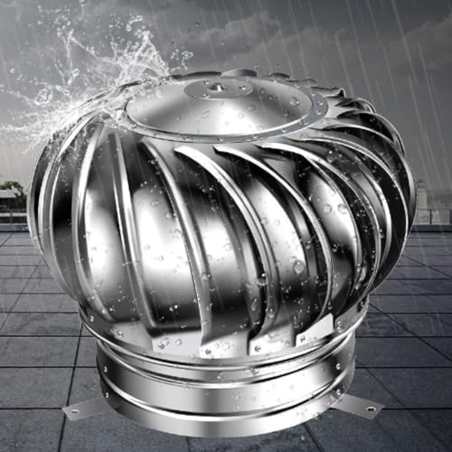 Cubierta de chimenea giratoria de viento de 8 pulgadas extractor Whirlybird techos 4