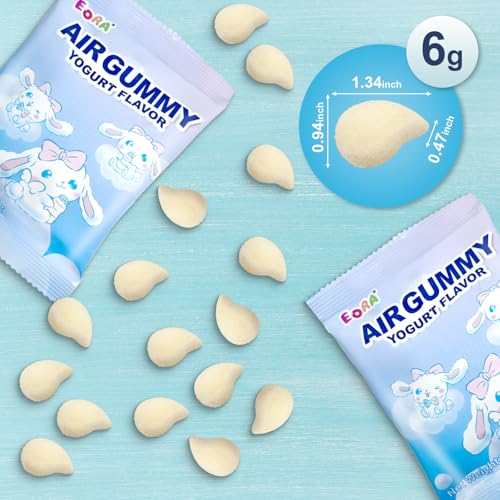 Image of Soft & Chewy Candies 7 Packs, Marshmallows Gummies Candy Bulk, Sweet & Sour Chews Candy Gummy Net 350g, Natural Dyes & Flavors, Major Allergy Friendly, Individually Wrapped Fruity Snack Packs (Yogurt)