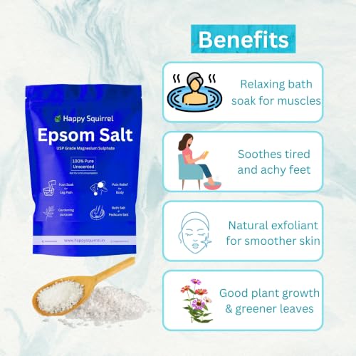 Image of Epsom Salt for Foot | Magnesium Sulphate for Foot Soak & Pain Relief | Epsom salt for Pain Relief Foot & Bath Salt (1800 Grams)