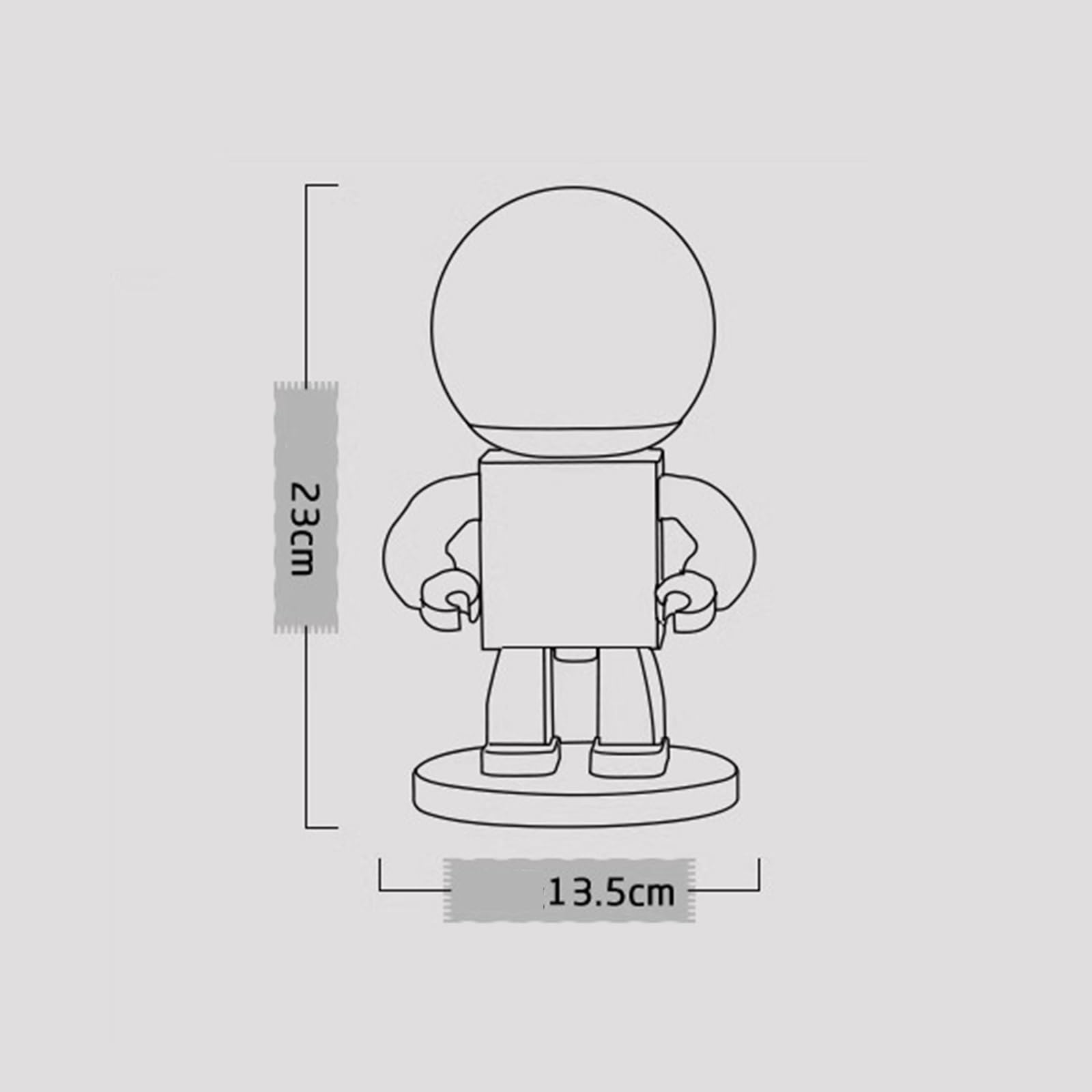 Lampka nocna Vintage Lampa stołowa Zmienna Lampka nocna Styl przemysłowy Robot Pokój dziecięcy Lampka nocna Lampa biurkowa