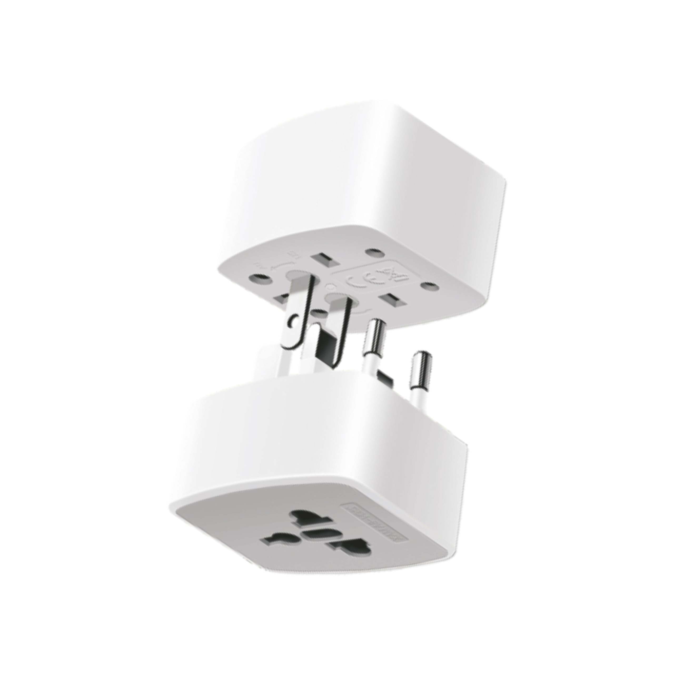 URBAN Universal Travel Adapter, Worldwide All Over 150 International Countries with LED & Child Safety Shutter-Universal Socket Compatible in UK, Europe, USA, Australia (White)-picture-43