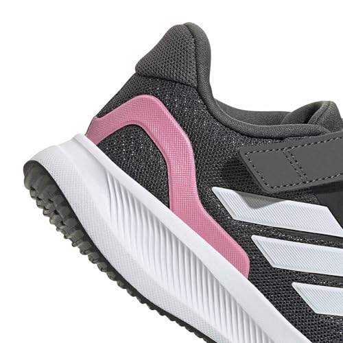 Image of adidas Kids' Marvel Run Falcon 5 Elastic Lace & Strap Shoe