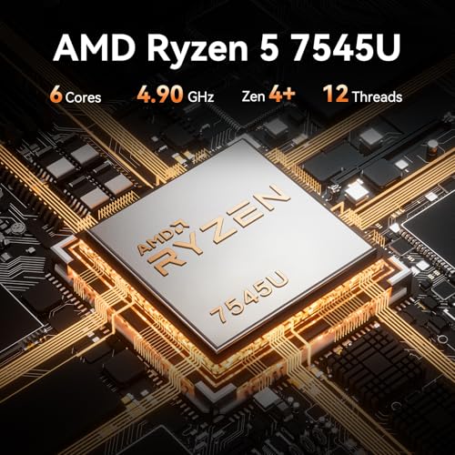 Image of GEEKOM 2026 Creator Mini PC A7 with AMD Ryzen 5 7545U Windows 11 Desktop 16GB DDR5 &500GB SSD(Expandable) Mini Computers for Office,8 Premium Quality Supports|USB4|8K|SD
