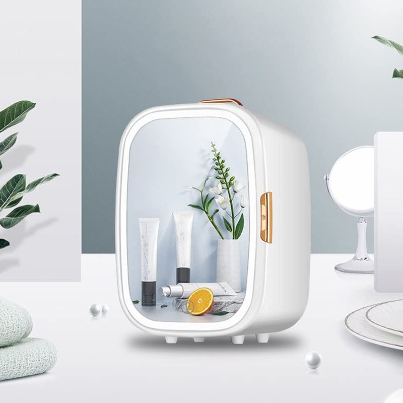 Nevera de Maquillaje de 20 l, Nevera portátil para Dormitorio, Nevera cosmética de Belleza, Nevera pequeña para Dormitorio, AC/DC, Coche, baño, Dormitorio Universitario