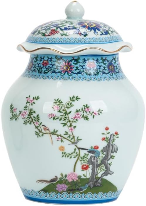 SONGCHAO Sugar Jar Ceramic Tea Cans, Gold-Painted Sealed, Storage Bins, Home Decorations Tea Canister