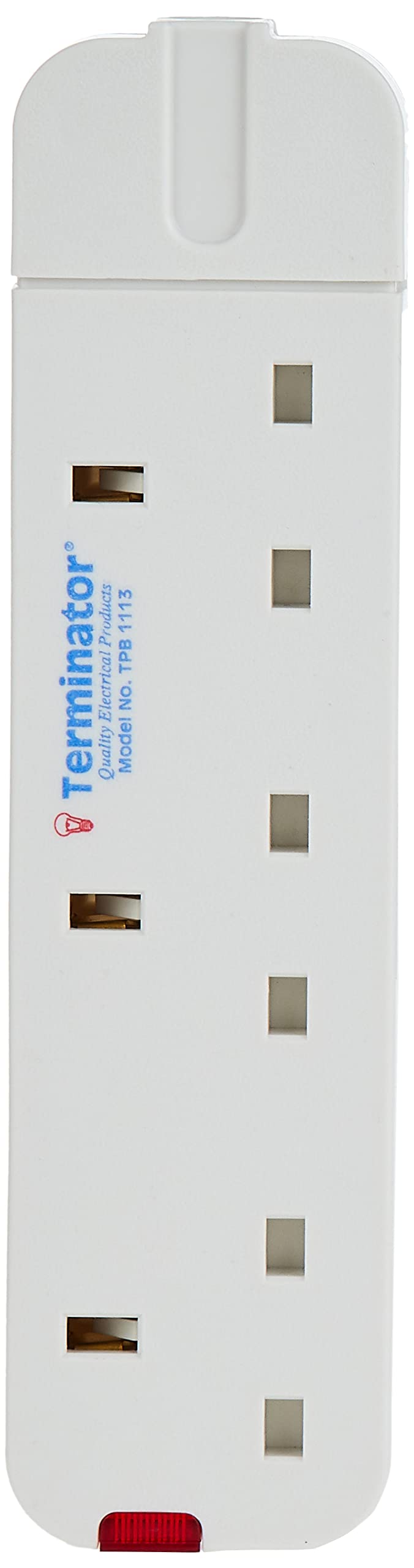 Terminator Rewirable Strip 3G/13A/Uk Socket Tpb 1113 Terminator, White, 3 Way Uk