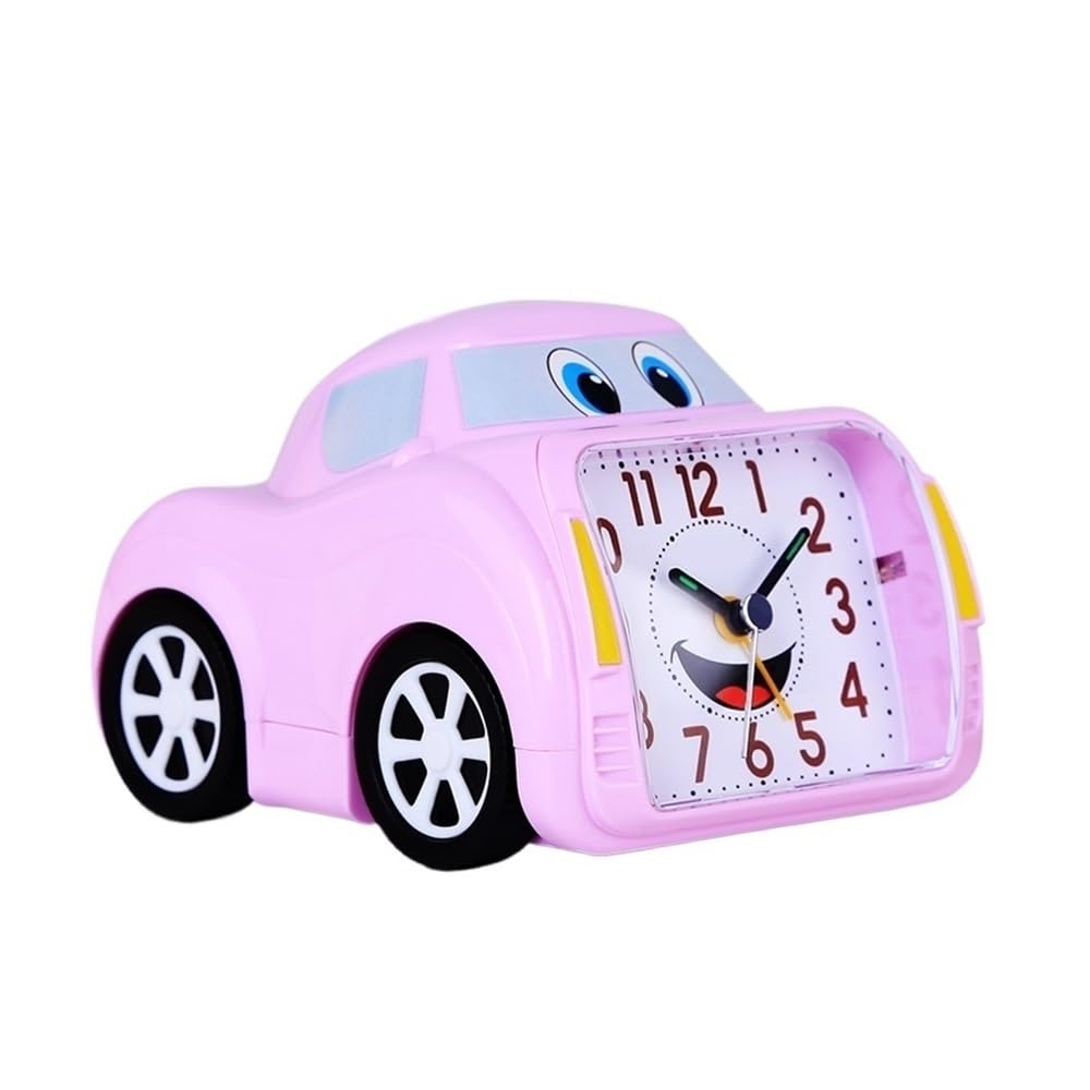 NIUHUAHUI Alarm Clock, Alarm Clock Silent Bedside Electronic Bedroom Luminous Creative Student Watch(Pink)