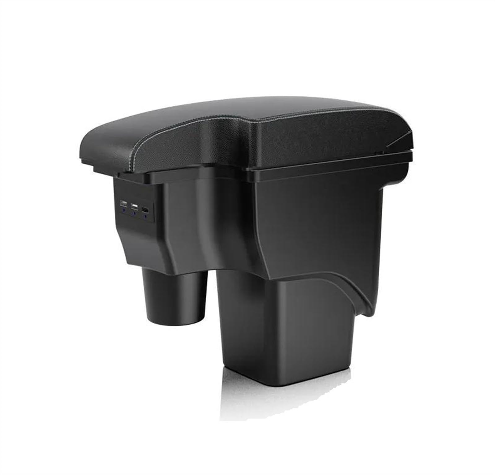 NOHEEU Car Armrest Box Accessories Interior Details Retrofit Parts Storage For Focus 2 Mk2(A3 White line Corium)