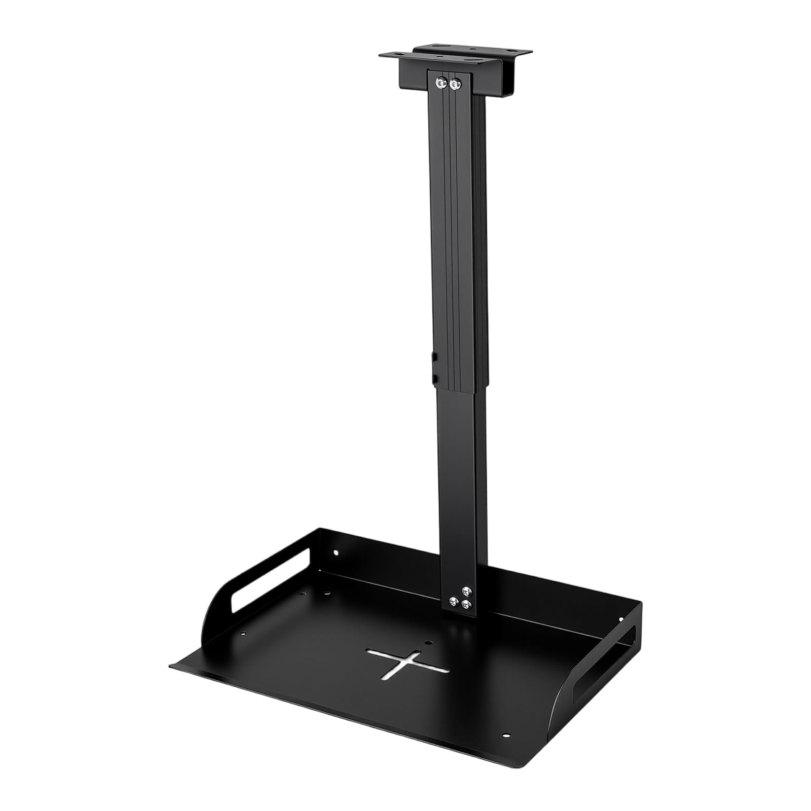 Supporto per proiettore a soffitto, in acciaio e lega di alluminio, 14 kg, portata regolabile, 34 – 56 cm