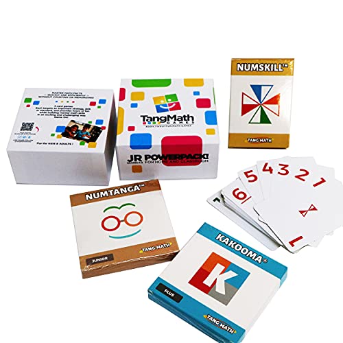 Tang Math Games - Home Kit Junior (Grades K-2) Set of 3 Math Card & Puzzle Games for Kids - Superior Math Educational Resource - Kids Learn to Master Facts Quickly Without Counting Or Memorizing!