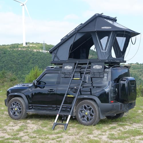 Joyinrute Aluminum Rooftop Tent for 4 Season Camping with...