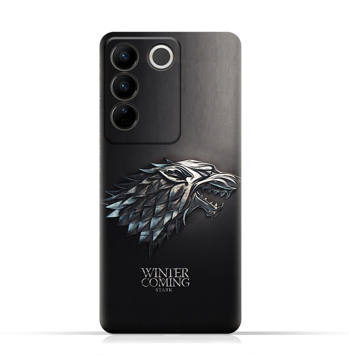 TPU Protective Back Case Cover for vivo V27 with Winter is Coming Pattern