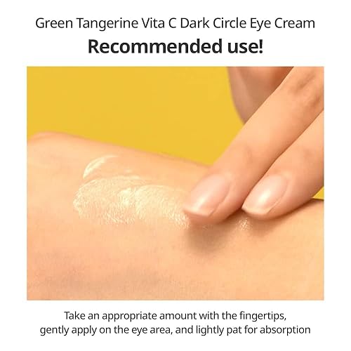 Miniatura 8 de GOODAL Green Tangerine Vitamin C Dark Circle Eye Cream  Tratamiento intensivo de alivio del círculo oscuro y elasticidad, cuidado suave, no