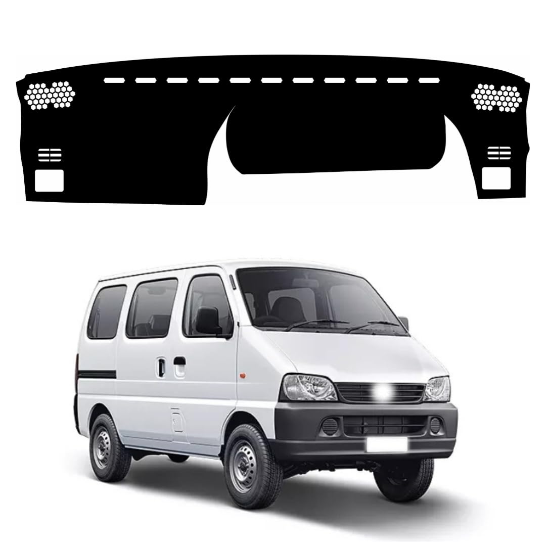 Car Dashboard Cover Compatible with Maruti Suzuki Eeco 2022-2024 Dustproof, UV Resistant | All-Weather Protection | Custom Fit Car Accessories (Balck)-image-45