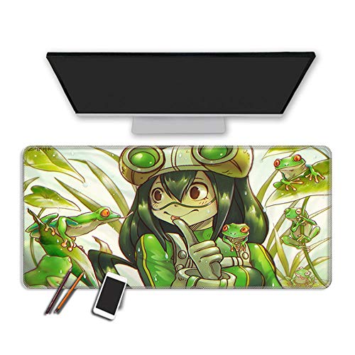 Mauspads Anime Großes Gaming Mauspad Erhöhen Sie Die Geschwindigkeit Mein Held Academy Mousepad Office Tastatur Matratze Gamer 11.8X31.4Inch /
