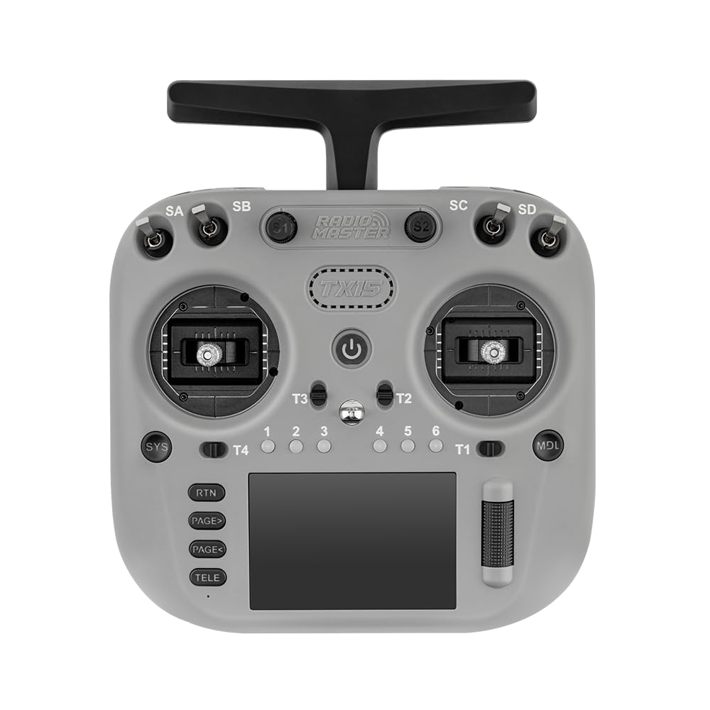 RadioMaster TX15 ExpressLRS Hall Gimbals IPS Touchscreen Radio Controller Mode 2 (Gray)