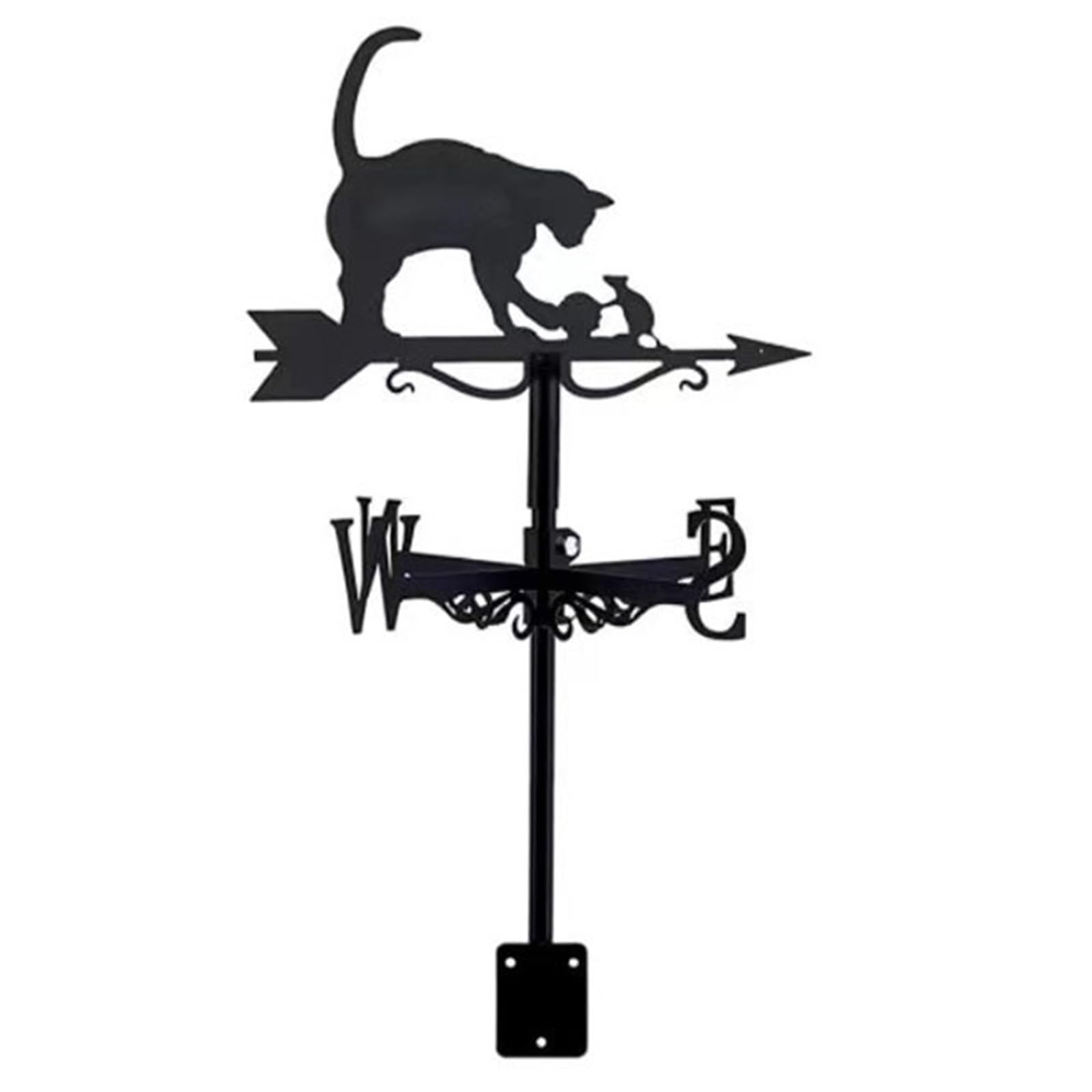 Wind Direction Indicator Weathervane Garden Stake Weather Vane Suitable for Outdoor Metal Products Weathercock Measuring(C)