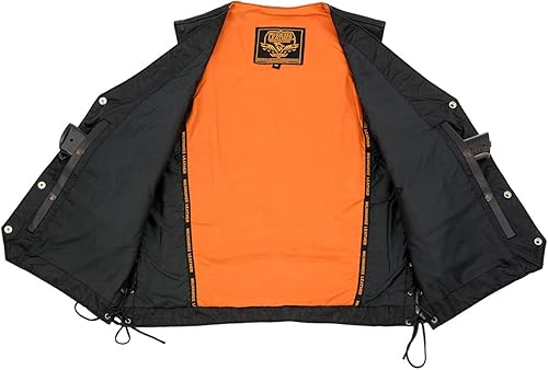 Miniatura 4 de Milwaukee Chaleco de cuero con encaje lateral trenzado para hombre