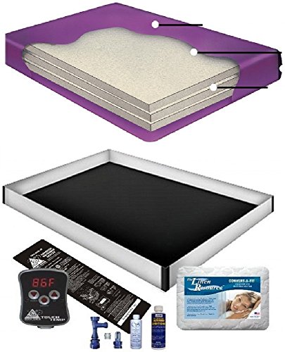 Boyd's 80% WAVELESS WATERBED Mattress/Liner/Digital Heater/PAD/Fill Drain/Conditioner KIT (Queen 60x84 Tranq3P2)