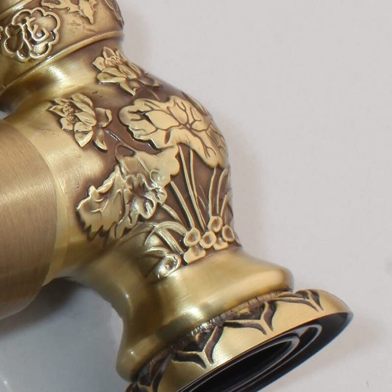 Robinet de lavabo à long bec pivotant pour éliminer les éclaboussures