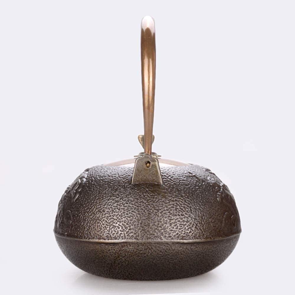 Théière Traditionnelle Théière En Fonte De 1200 ML Théières En Fer Artisanat Original Fer Paroi Intérieure Théière Double Cuivre Bouilloire Non Revêtue Théière Japonaise