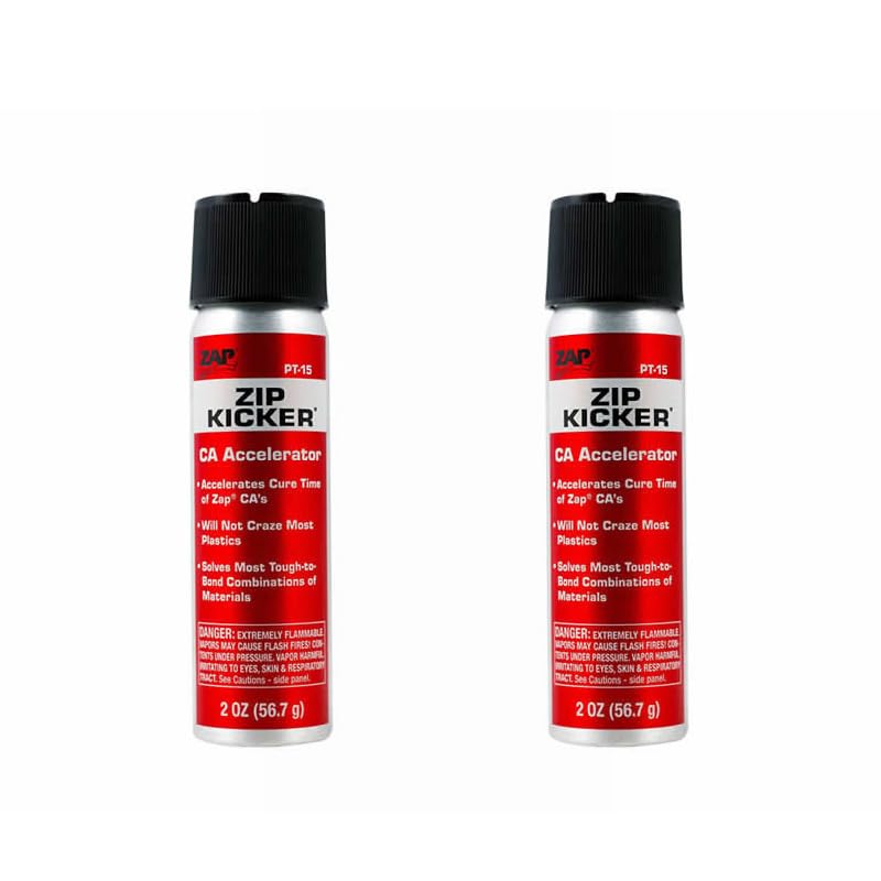2 x ZAP PT15 Zip Kicker CA Accelerator Aerosol (2oz) - 5525170