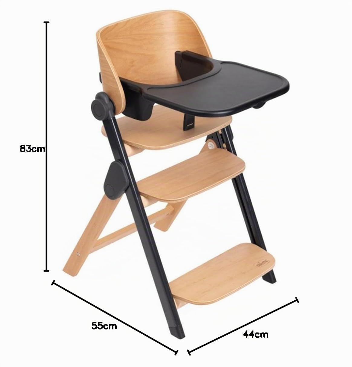 Seggiolone Chicco 04087149310000 MERAVIGLIA Evolutivo 4 in 1 Ebony