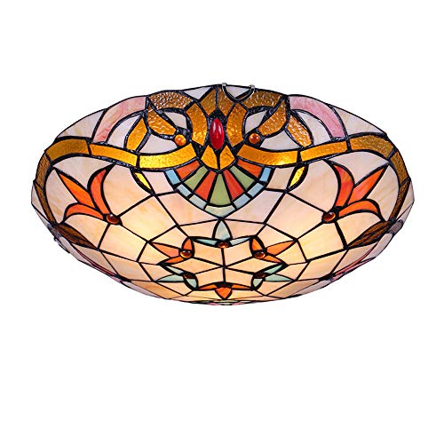 Plafonnier LED de style encastré fait main de 30cm vintage