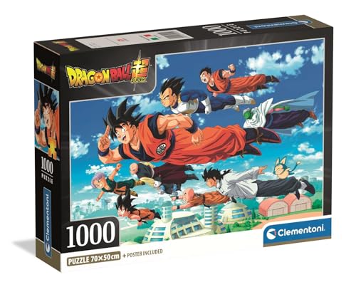 Clementoni - Puzzle Adulto 1000 Piezas Dragonball Compact Box, Dragon Ball, 39955