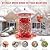 GAINSEN Metal Bird Feeder for Outdoors Hanging, Wild Bird Feeders for Outside, 6Lbs Seed Capacity, 2-Tier Perch, 8 Feeding Ports, Anti-Squirrel Chew Mesh Bird Feeder for Cardinal, Bluebird, Sparrow
