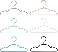 Vista 2 de 100 perchas antideslizantes para ropa de recién nacidos, para ropa de recién nacidos, para niños, niñas y niños pequeños