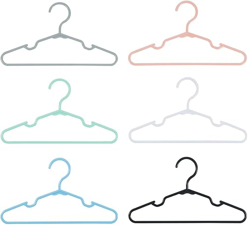 Miniatura 2 de 100 perchas antideslizantes para ropa de recién nacidos, para ropa de recién nacidos, para niños, niñas y niños pequeños