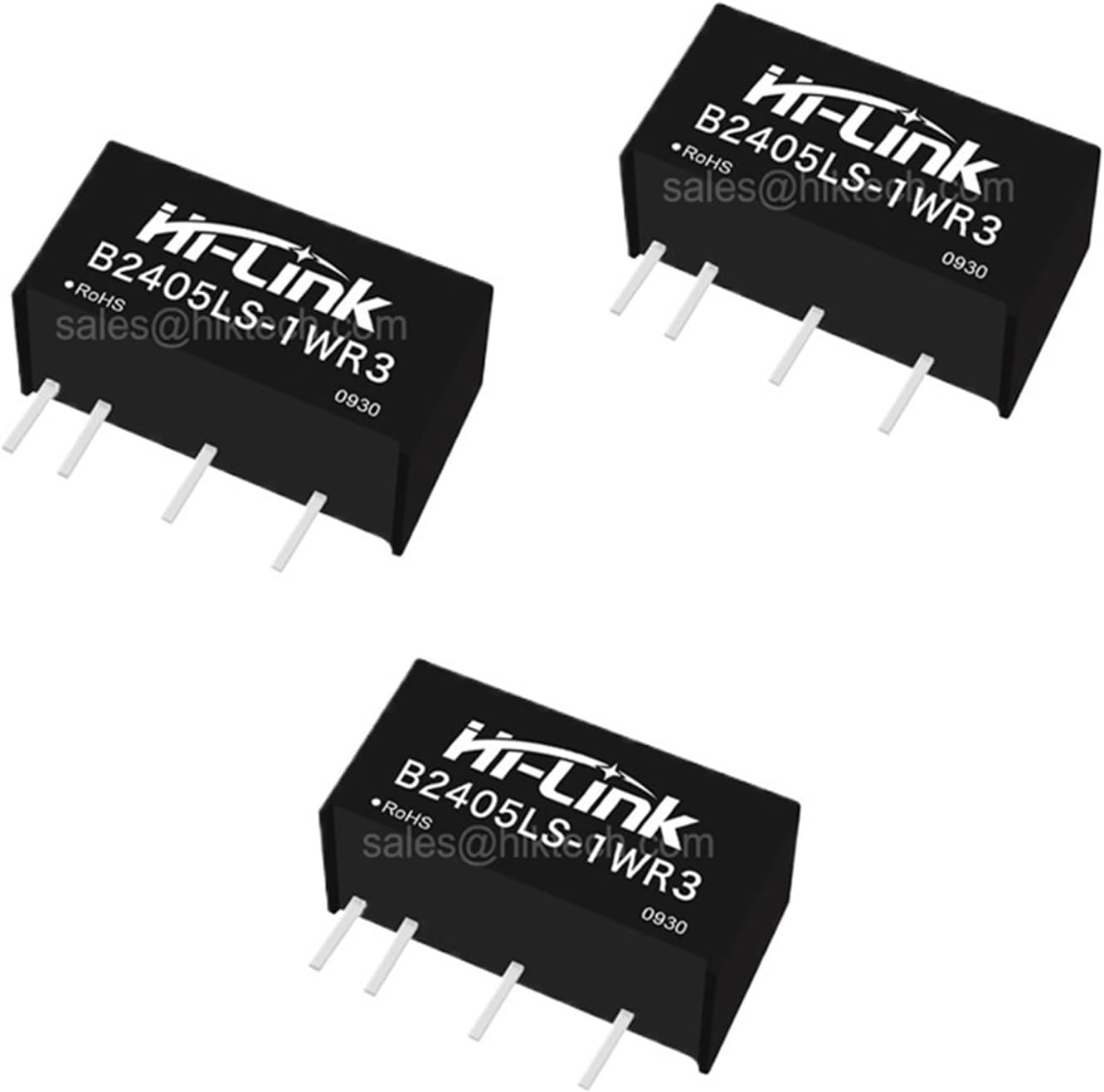 50pcs/lot of B2405LS-1WR3 1W 24V to 5V 0.2A DC DC Converter Power Supply Module 90% Efficiency