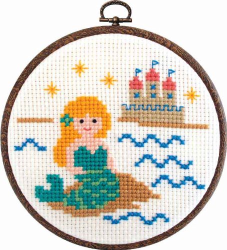 オリムパス製絲 ししゅう製作キットフープ/人魚姫 7340