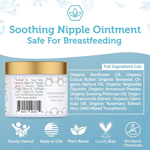 Brustwarzensalbe Era Organics – Lindernde Creme für empfindliche Haut