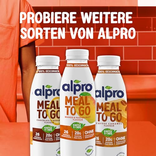 Alpro Meal To Go Vanillegeschmack – Proteinreiche Trinkmahlzeit – 6 x 500 ml