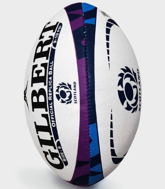 Gilbert- Balon Rugby Réplica de Escocia, Talla 5