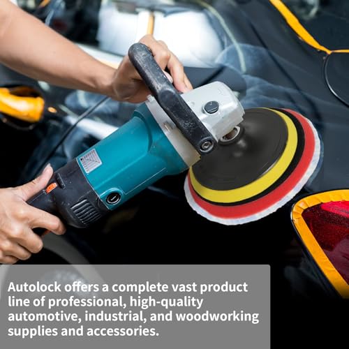 Image of Autolock 6 inch Buffing Polishing Pads, 2Pcs 6 Inch (150mm) Wool Polishing Pads, Buffing Pads Set with Hook and Loop for Car Polisher, Polishing and Buffing（Blue）