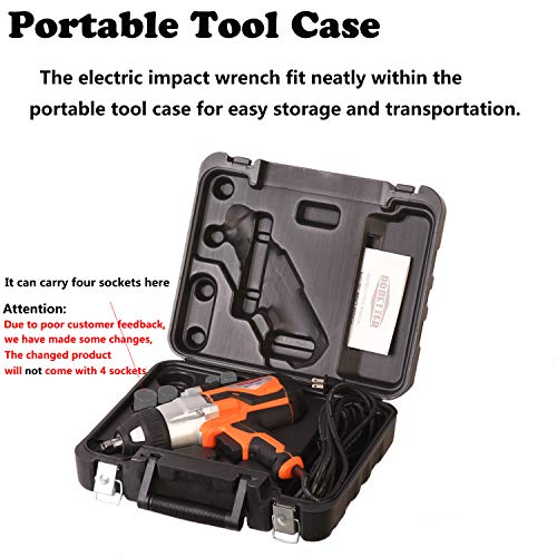 Dobetter Electric Impact Wrench 1/2 Inch Corded Impact Gun with Tool Case 8.5 Amp 480 N.m Max Torque -DBIW1020