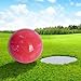 Menolana Outdoor Golf Ball Golfer Gift Professional Portable Diameter 6cm/2.36inch Synthetic Rubber Golf Training Ball, Red