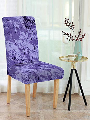 Image of Cortina Polyester Soft & Washable Slipcover Elastic Installation Chair Cover for Chair Protection (Multicolour) - Pack of 4 Pieces